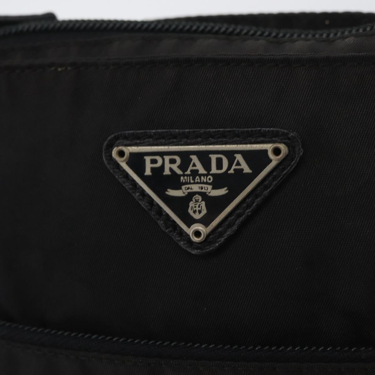 PRADA Shoulder Bag Nylon Black Auth bs33979