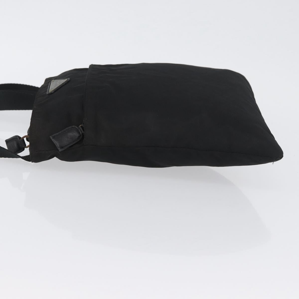PRADA Shoulder Bag Nylon Black Auth bs33979