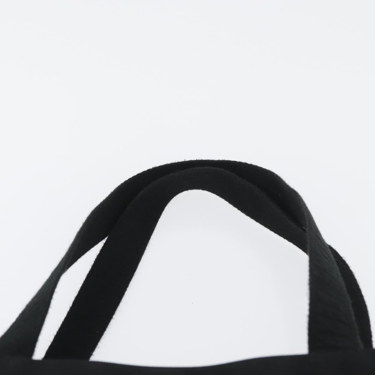 Salvatore Ferragamo Hand Bag Canvas Black Silver Auth bs33983