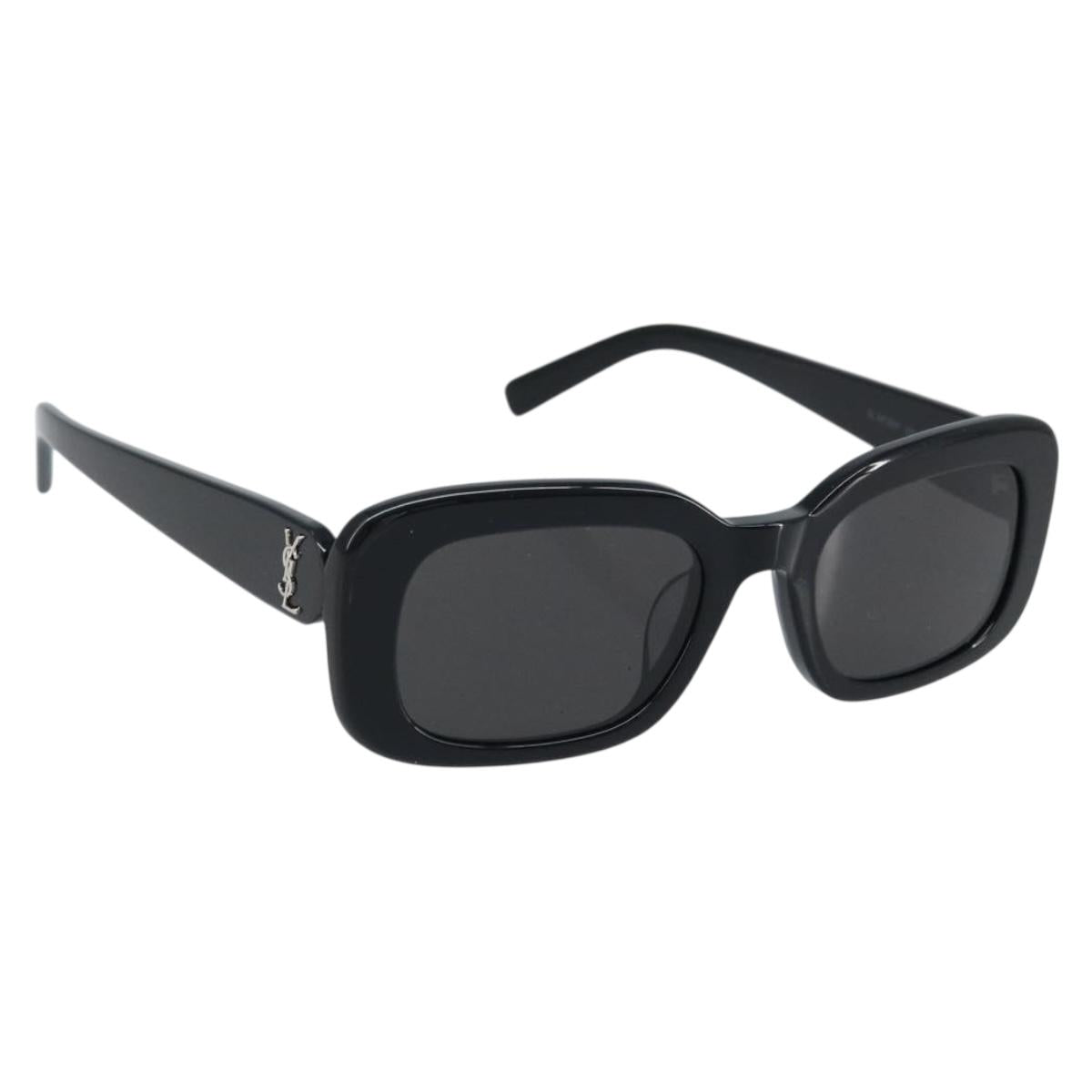 SAINT LAURENT Sunglasses plastic Black Auth bs33992
