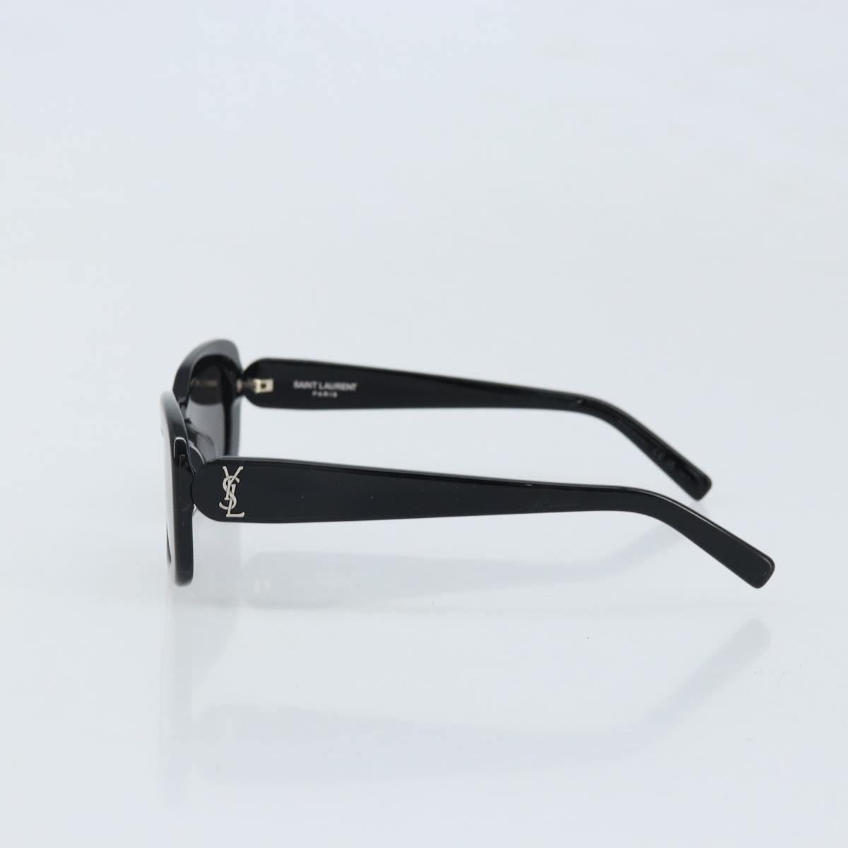 SAINT LAURENT Sunglasses plastic Black Auth bs33992