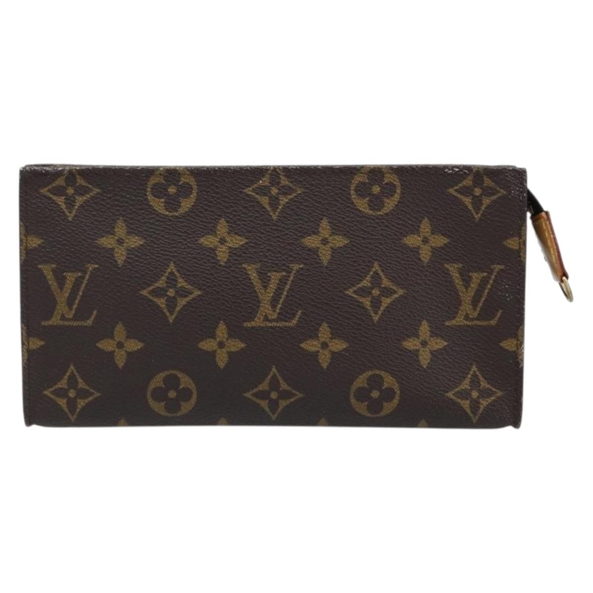 LOUIS VUITTON Monogram Bucket GM Accessory Pouch LV Auth bs33999