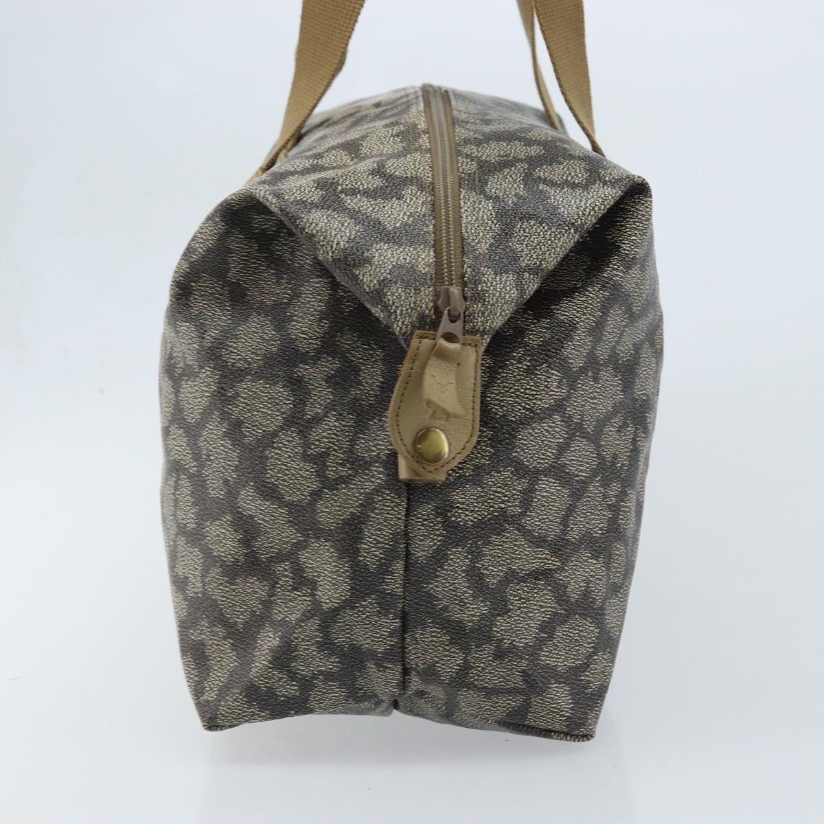 SAINT LAURENT Tote Bag PVC Canvas Gray Auth bs34002
