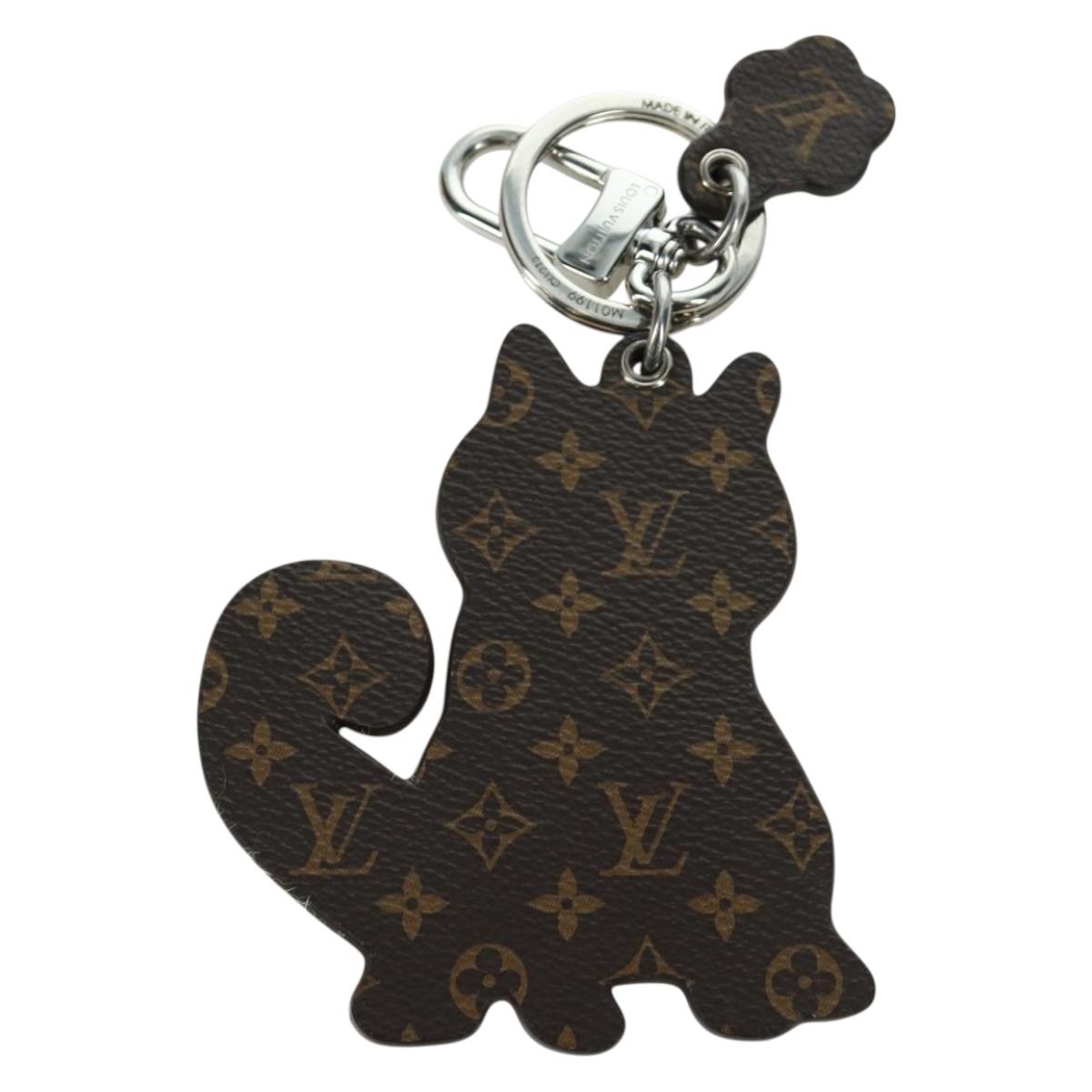 LOUIS VUITTON Monogram Porte Cles LV Shiva Charm Yellow M01199 LV Auth bs34024M