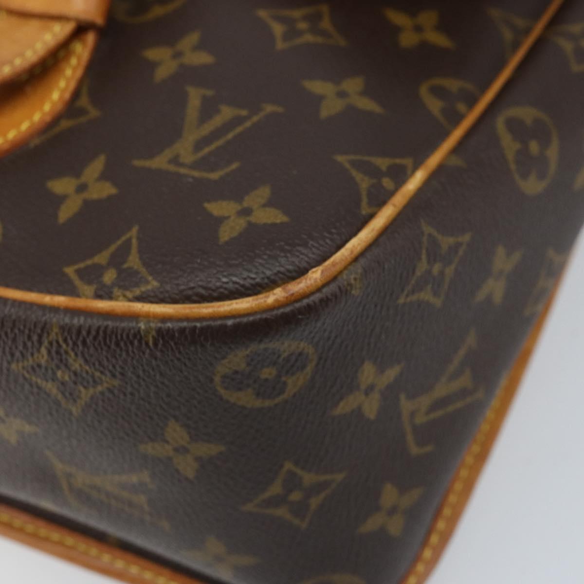 LOUIS VUITTON Monogram Gibeciere GM Shoulder Bag M42246 LV Auth bs34030