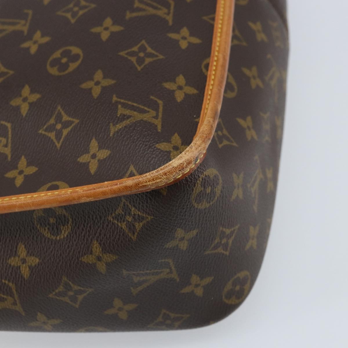 LOUIS VUITTON Monogram Gibeciere GM Shoulder Bag M42246 LV Auth bs34030
