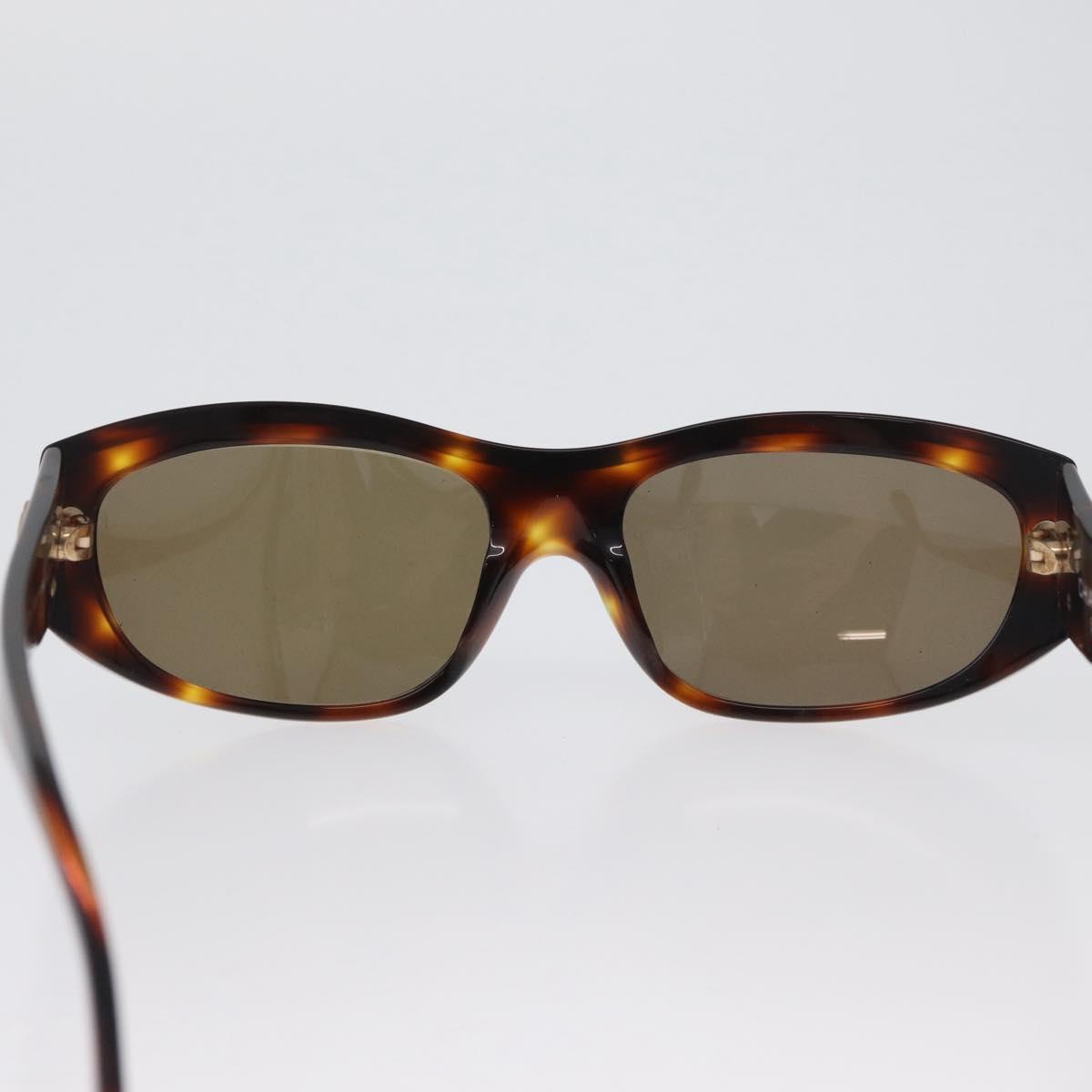 CHANEL Sunglasses plastic Brown CC Auth bs34035