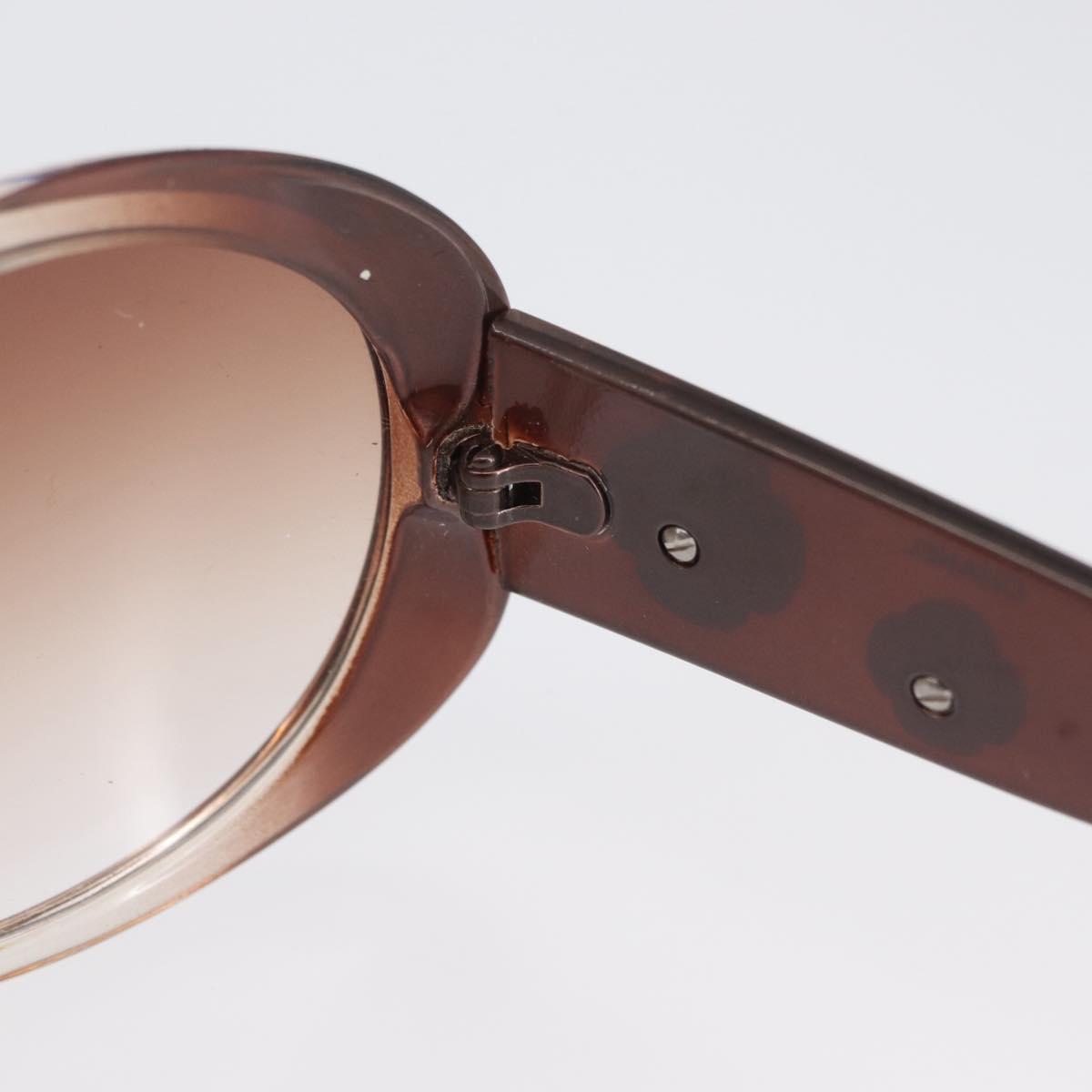 CHANEL Sunglasses plastic Brown CC Auth bs34041