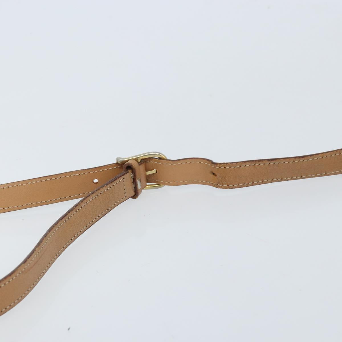 CELINE Macadam Canvas Shoulder Bag PVC Brown Gold Auth bs34058