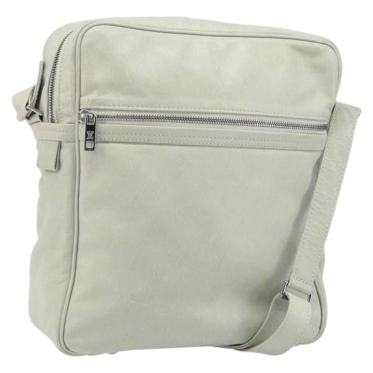 LOUIS VUITTON Monogram Clarkson Shoulder Bag White LV Auth bs34065