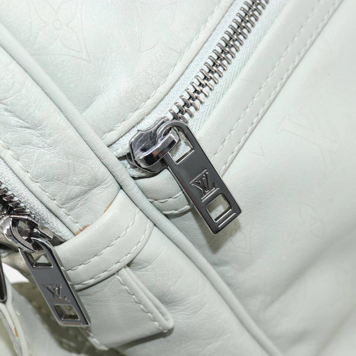 LOUIS VUITTON Monogram Clarkson Shoulder Bag White LV Auth bs34065