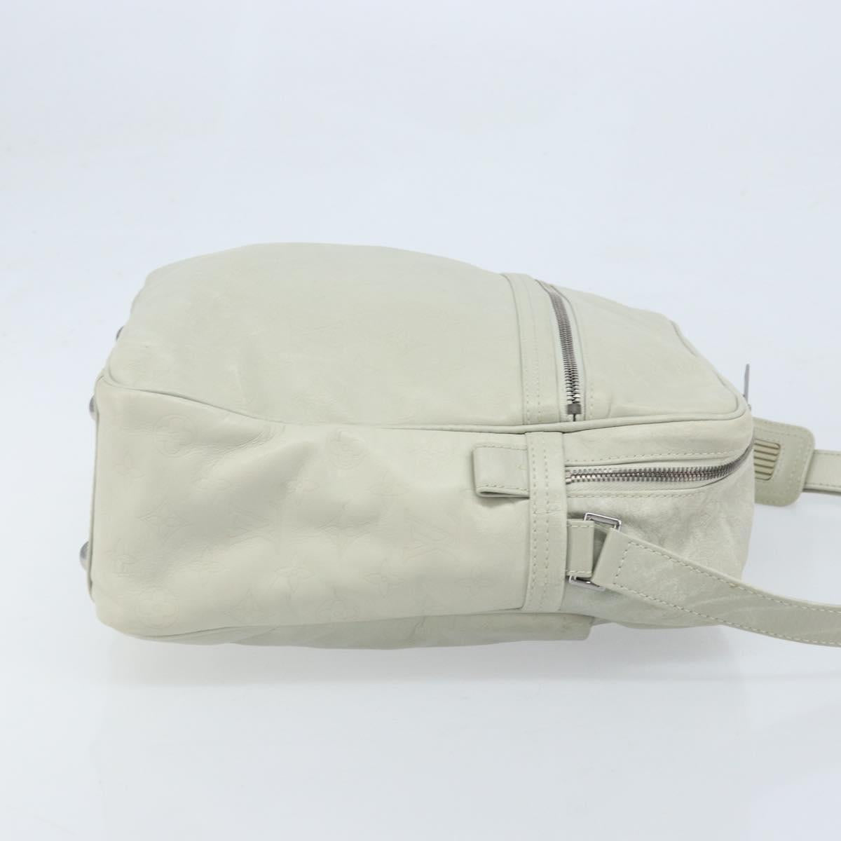 LOUIS VUITTON Monogram Clarkson Shoulder Bag White LV Auth bs34065