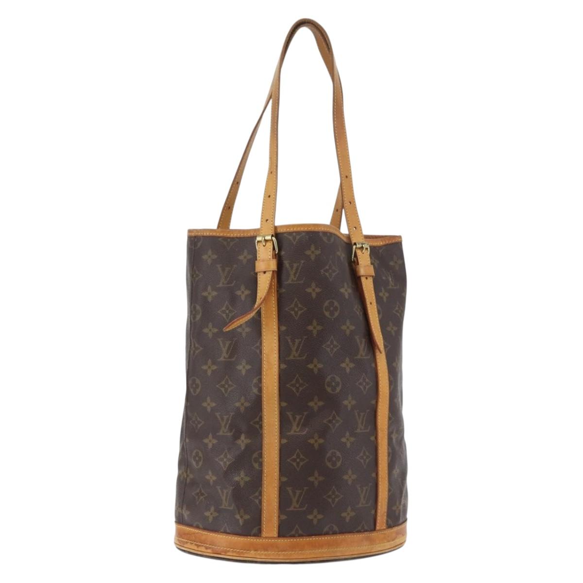 LOUIS VUITTON Monogram Bucket GM Shoulder Bag M42236 LV Auth bs34066