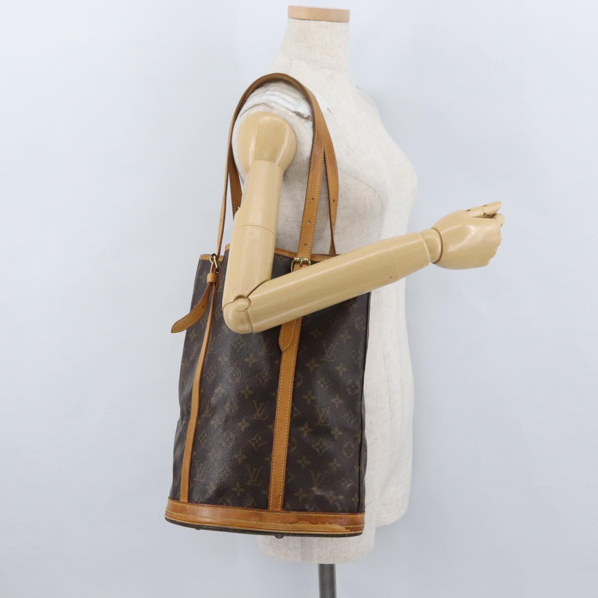 LOUIS VUITTON Monogram Bucket GM Shoulder Bag M42236 LV Auth bs34066