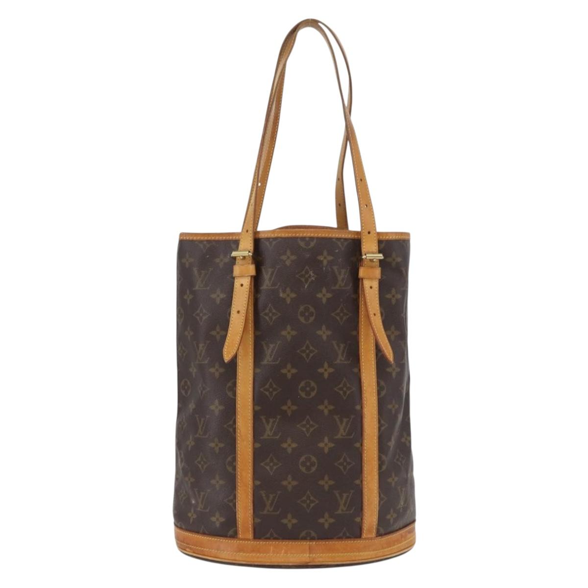 LOUIS VUITTON Monogram Bucket GM Shoulder Bag M42236 LV Auth bs34066