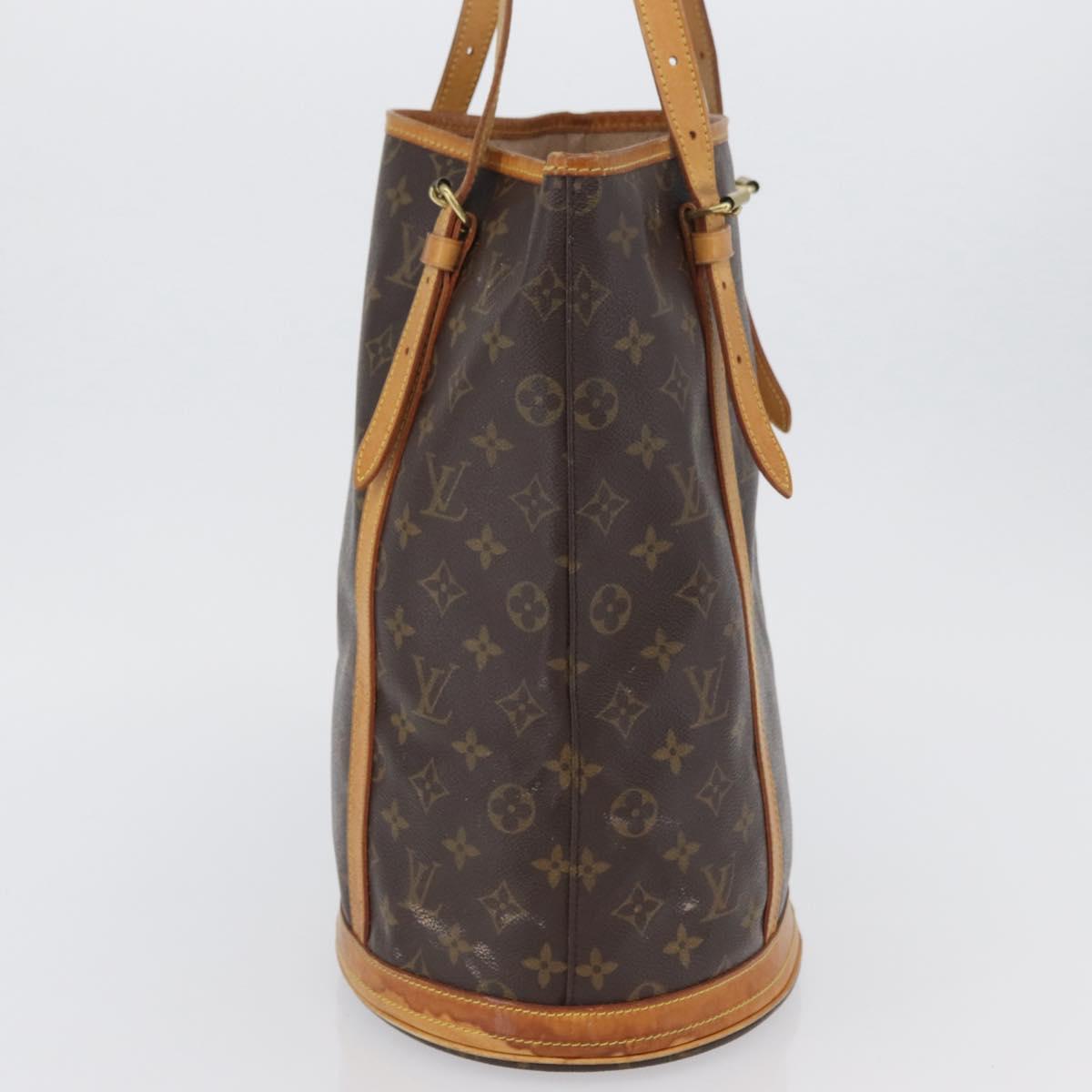 LOUIS VUITTON Monogram Bucket GM Shoulder Bag M42236 LV Auth bs34066
