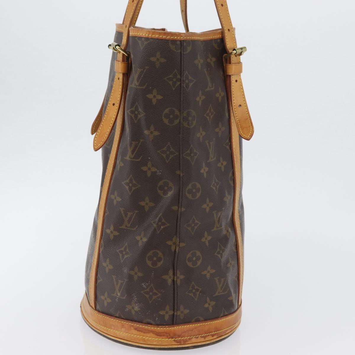 LOUIS VUITTON Monogram Bucket GM Shoulder Bag M42236 LV Auth bs34066