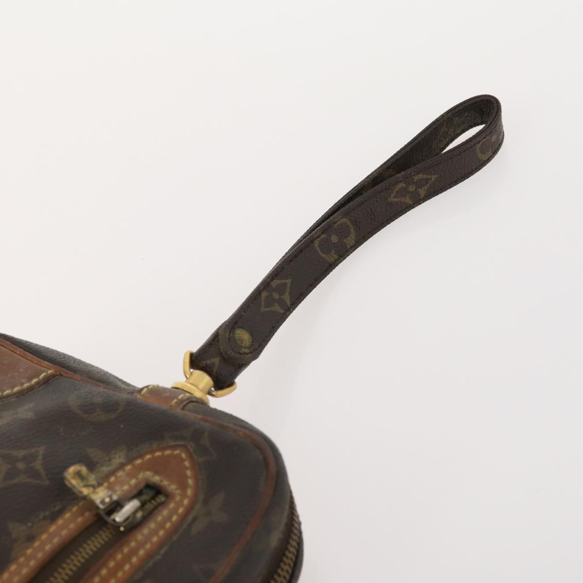 LOUIS VUITTON Monogram Pouch Clutch Bag 2 Set LV Auth bs34068