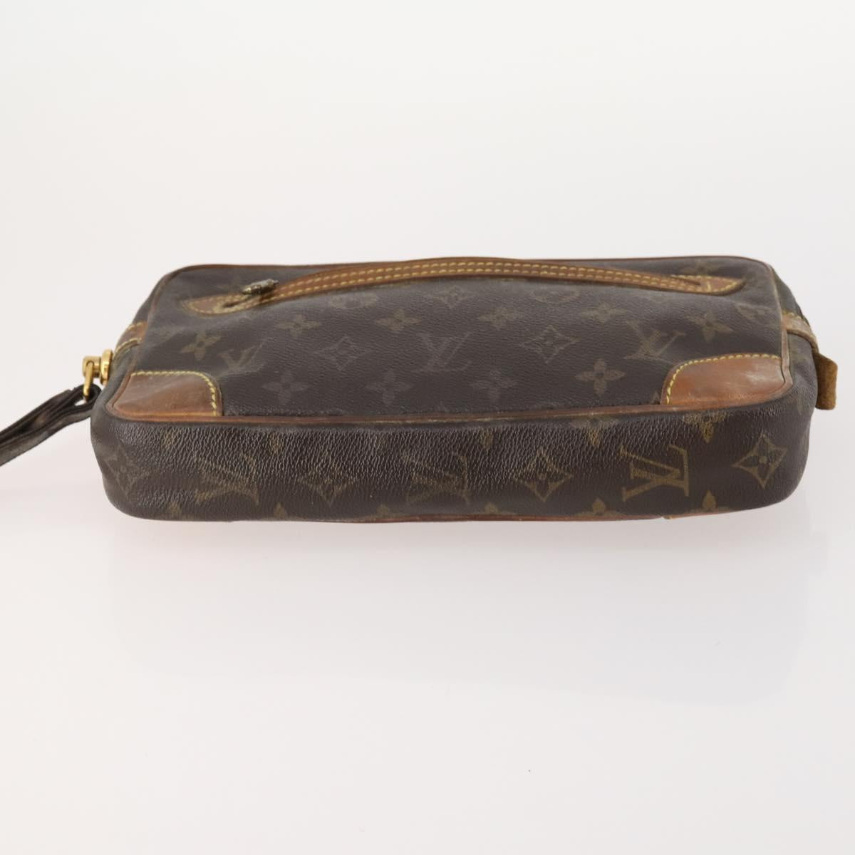 LOUIS VUITTON Monogram Pouch Clutch Bag 2 Set LV Auth bs34068