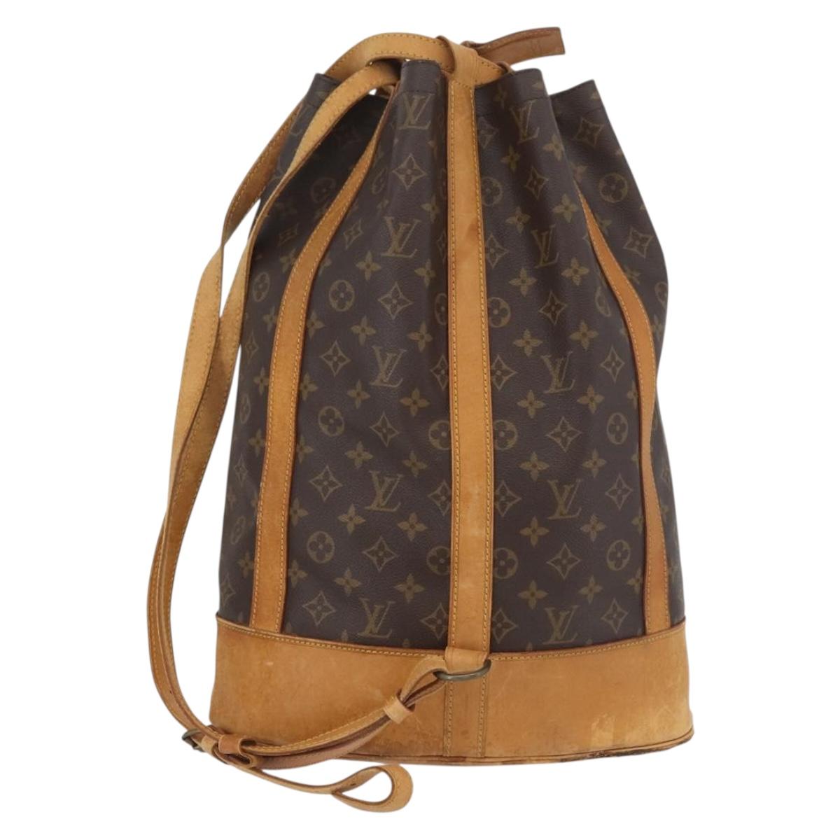 LOUIS VUITTON Monogram Randonnee GM Shoulder Bag M42244 LV Auth bs34074