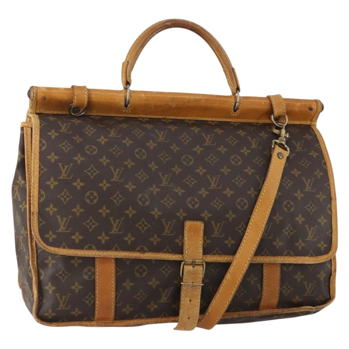 LOUIS VUITTON Monogram Sac Kleber Travel Bag M58122 LV Auth bs34077