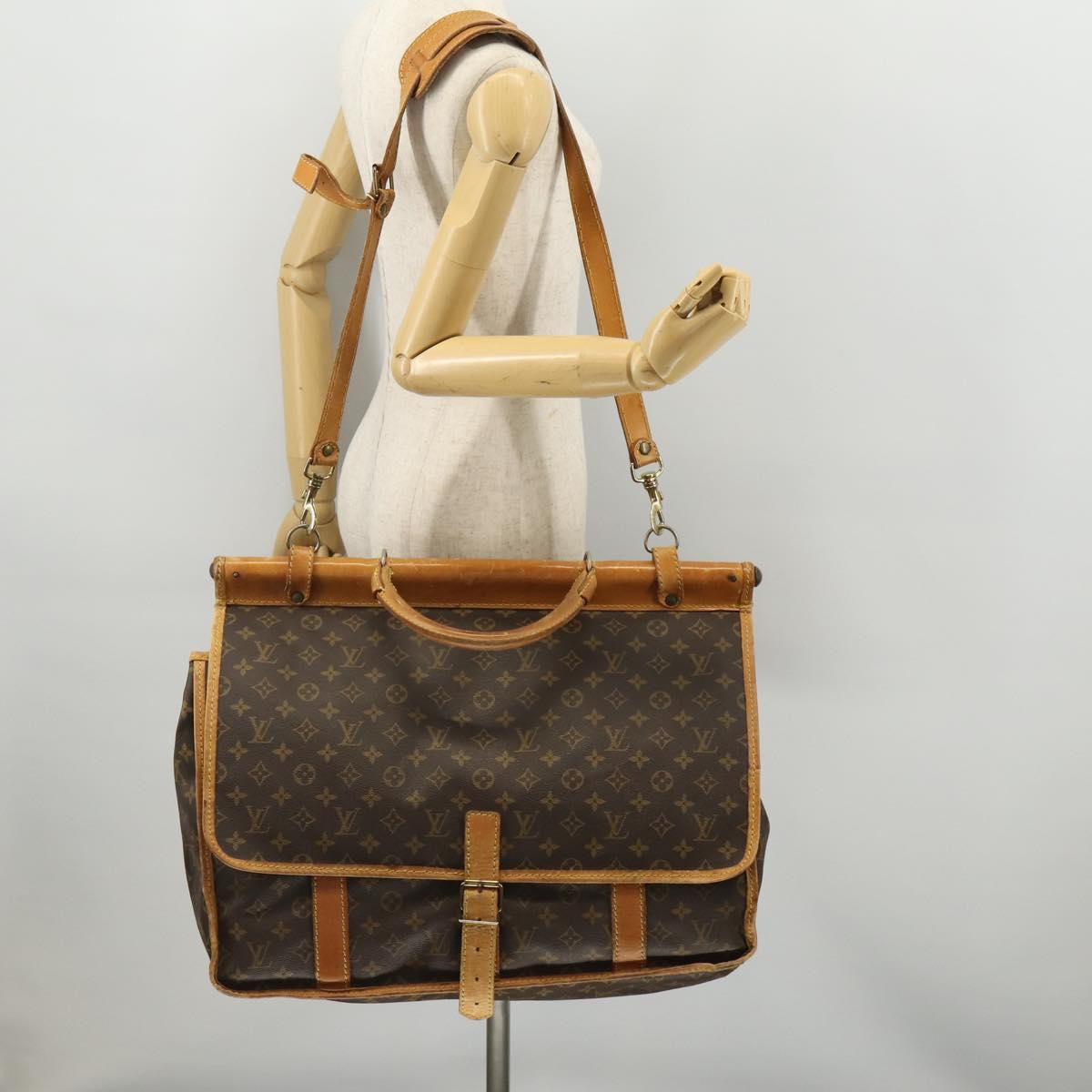 LOUIS VUITTON Monogram Sac Kleber Travel Bag M58122 LV Auth bs34077