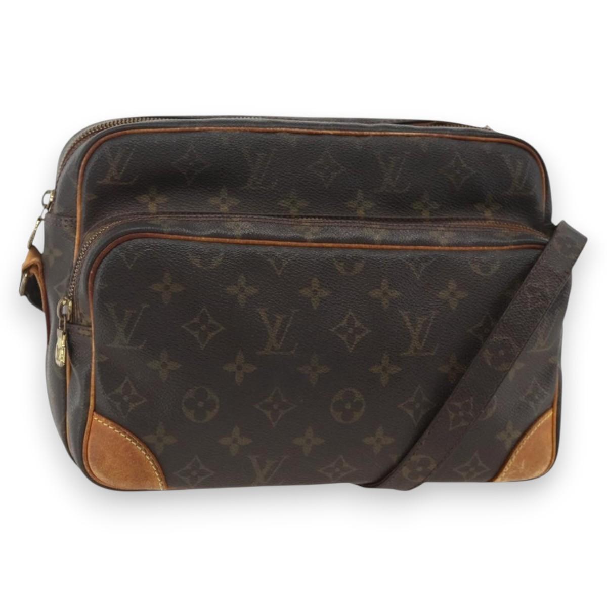 LOUIS VUITTON Monogram Nile Shoulder Bag M45244 LV Auth bs34081
