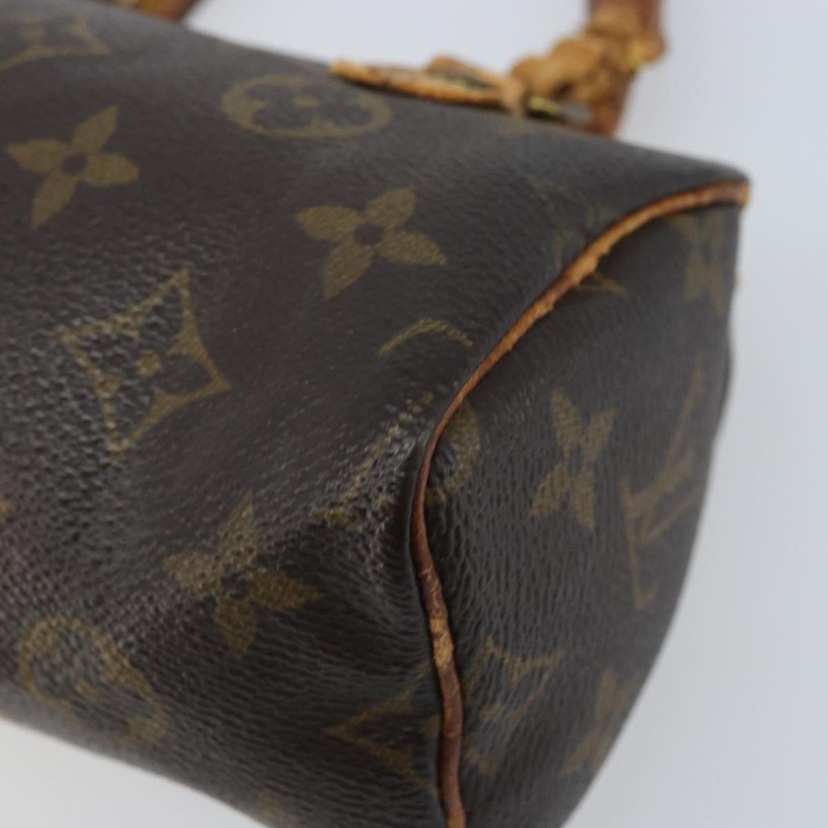 LOUIS VUITTON Monogram Mini Speedy Hand Bag M41534 LV Auth bs34085