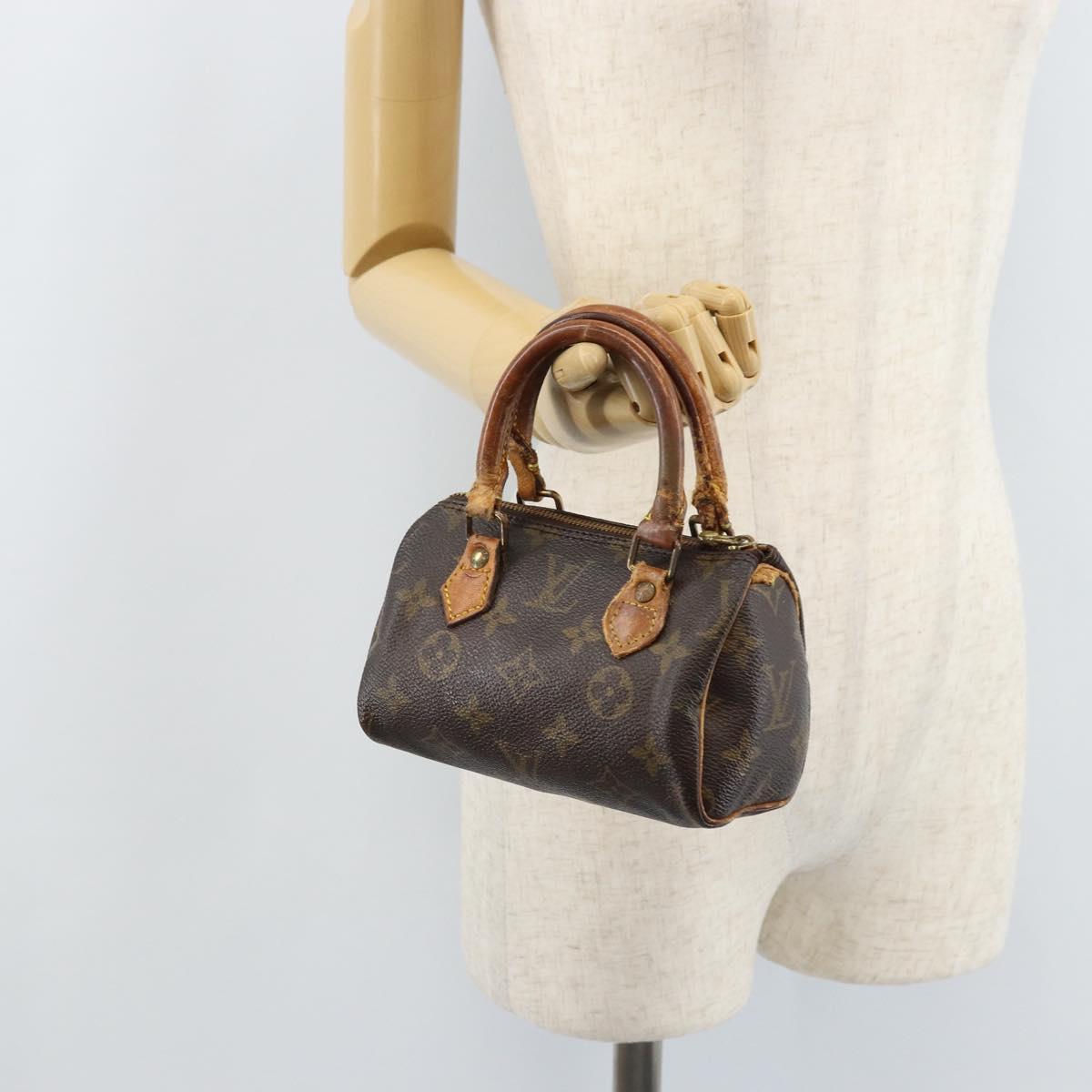 LOUIS VUITTON Monogram Mini Speedy Hand Bag M41534 LV Auth bs34085