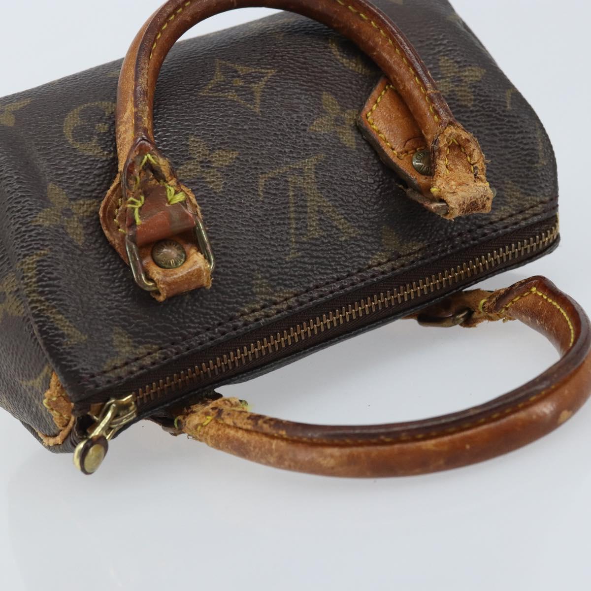 LOUIS VUITTON Monogram Mini Speedy Hand Bag M41534 LV Auth bs34085