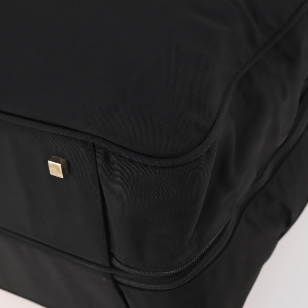 GUCCI Boston Bag Canvas 2way Black Silver 012 0393 12 Auth bs34117