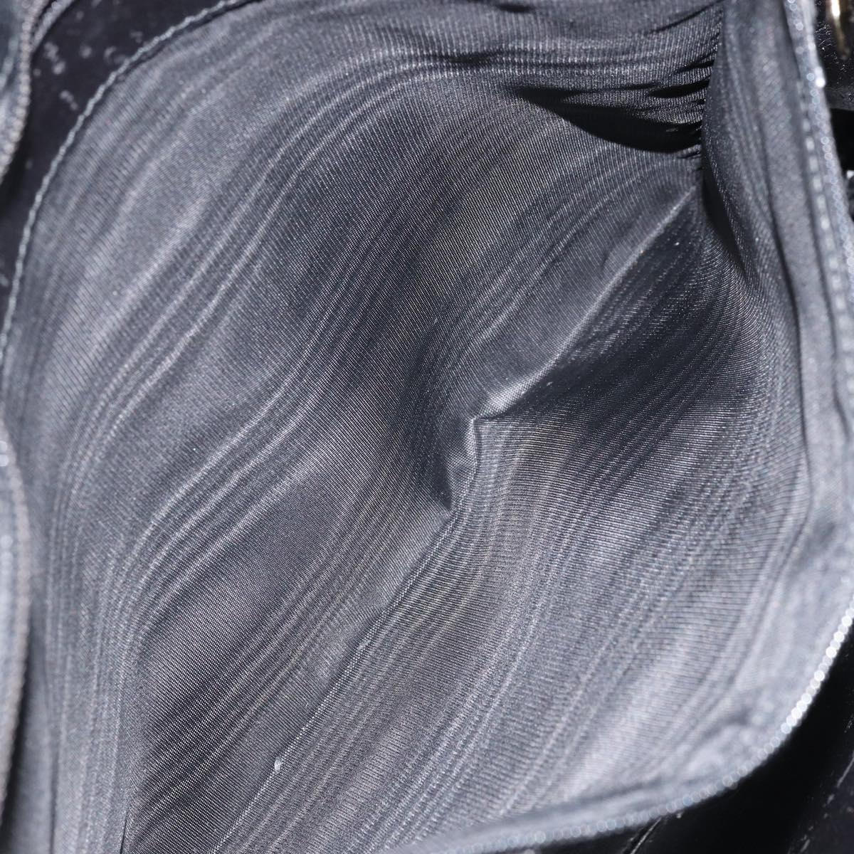 GUCCI Tote Bag Leather Black Gold 002 1817 0336 Auth bs34118