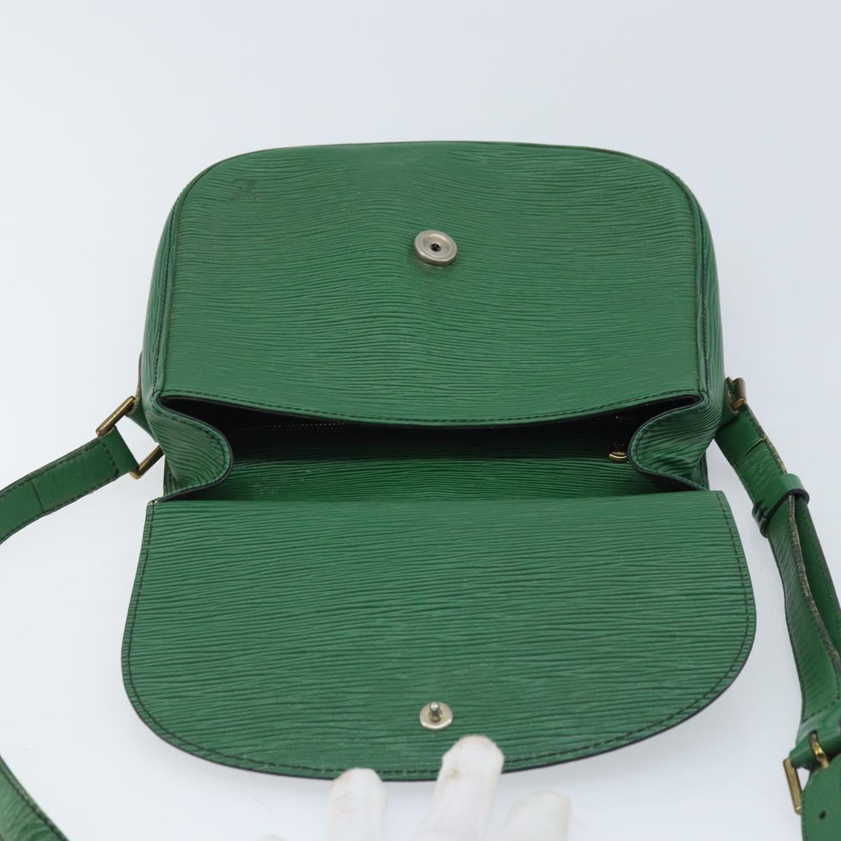 LOUIS VUITTON Epi Saint Cloud GM Shoulder Bag Green M52194 LV Auth bs34130