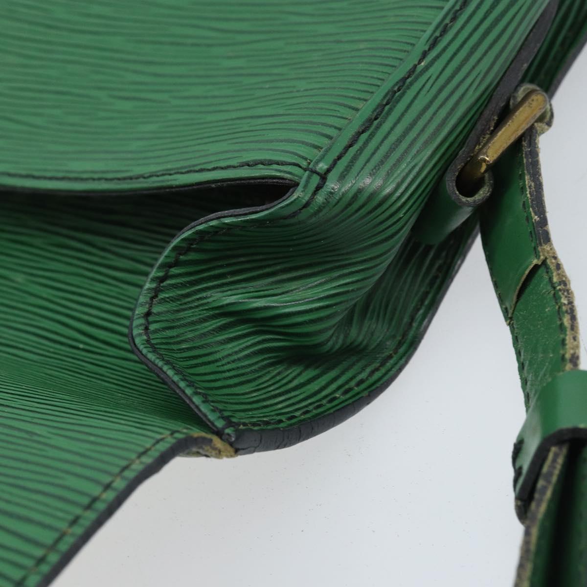 LOUIS VUITTON Epi Saint Cloud GM Shoulder Bag Green M52194 LV Auth bs34130
