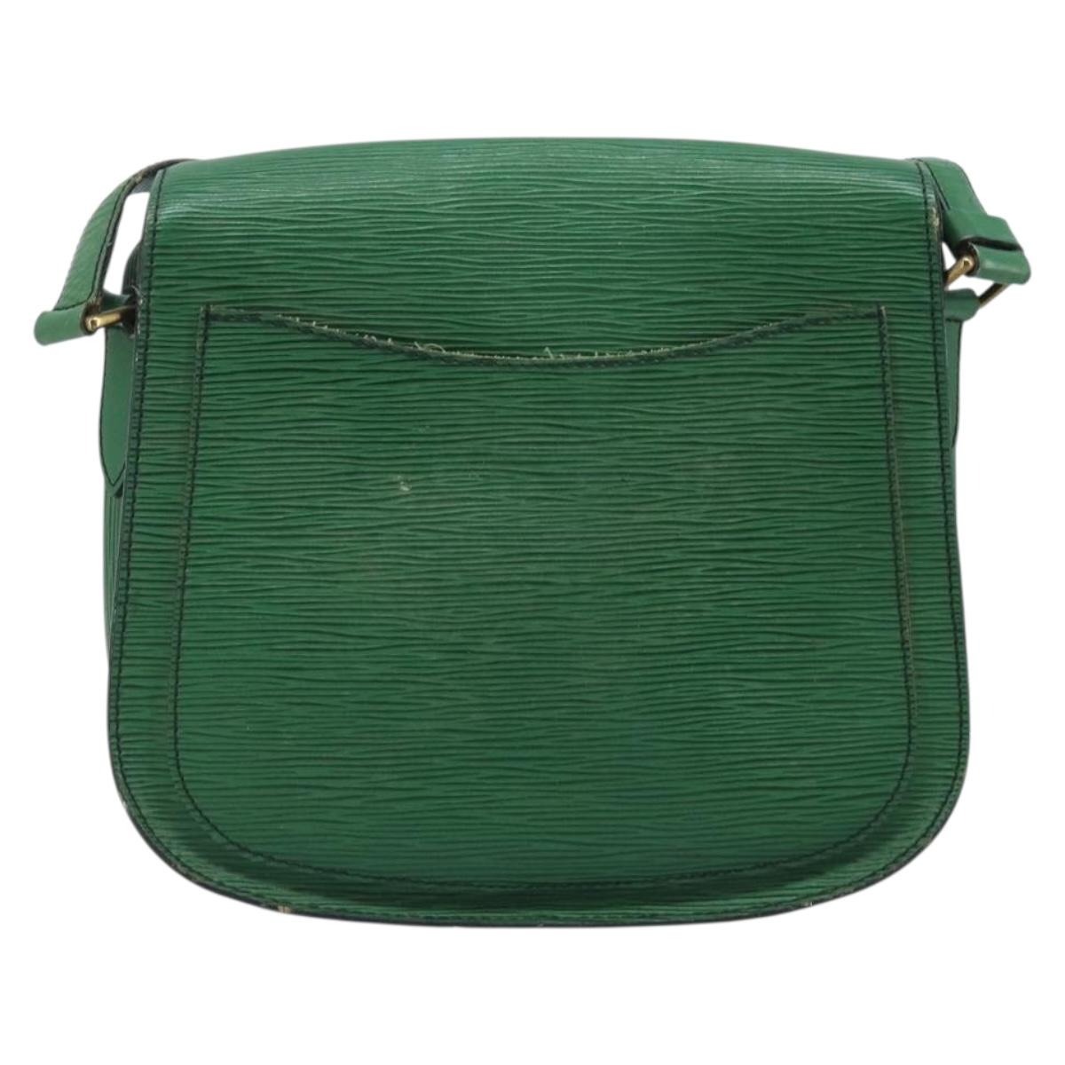 LOUIS VUITTON Epi Saint Cloud GM Shoulder Bag Green M52194 LV Auth bs34130