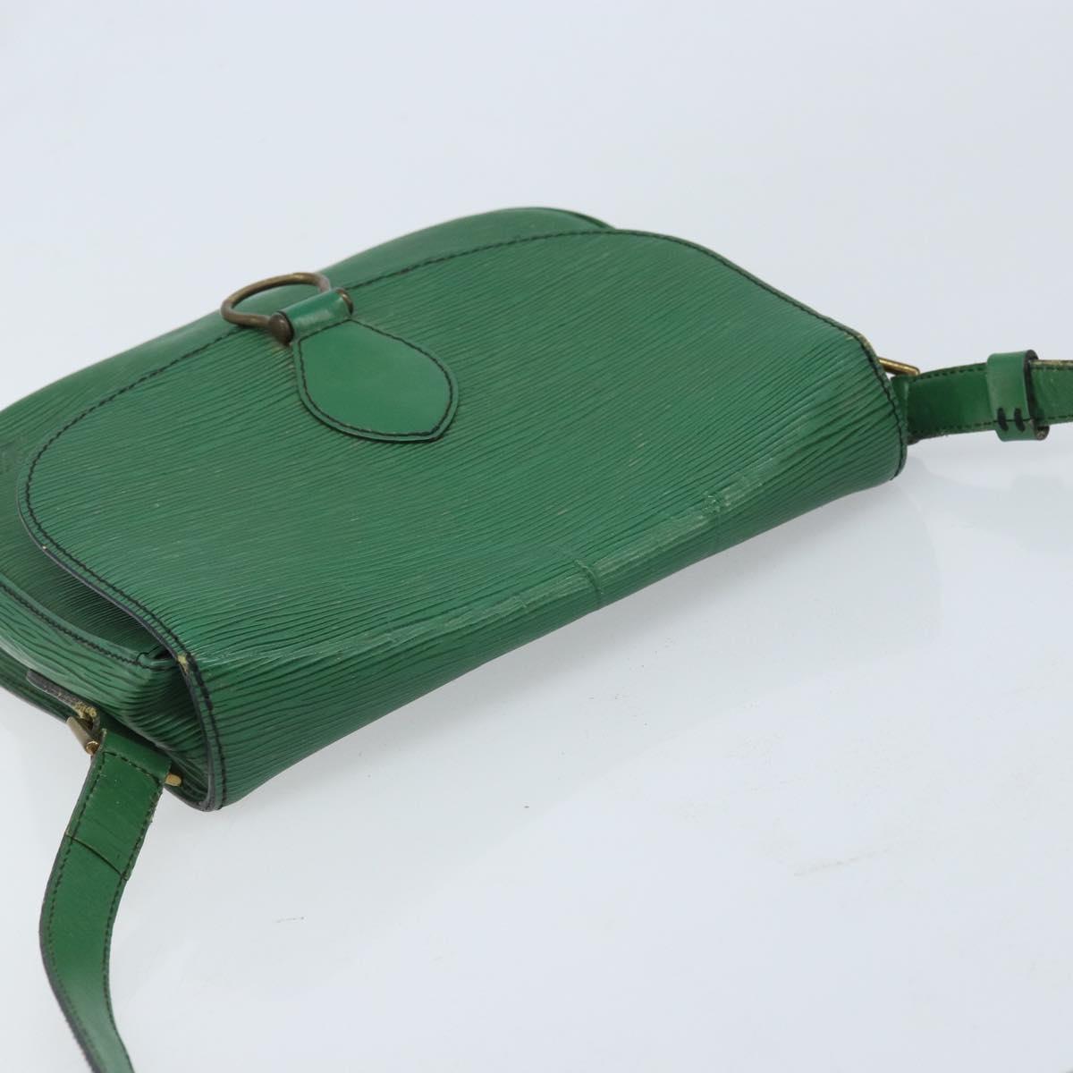 LOUIS VUITTON Epi Saint Cloud GM Shoulder Bag Green M52194 LV Auth bs34130
