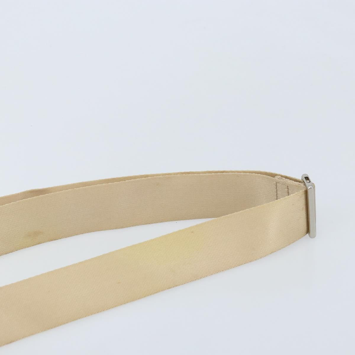BURBERRY Nova Check Shoulder Bag Nylon Beige Silver Auth bs34138