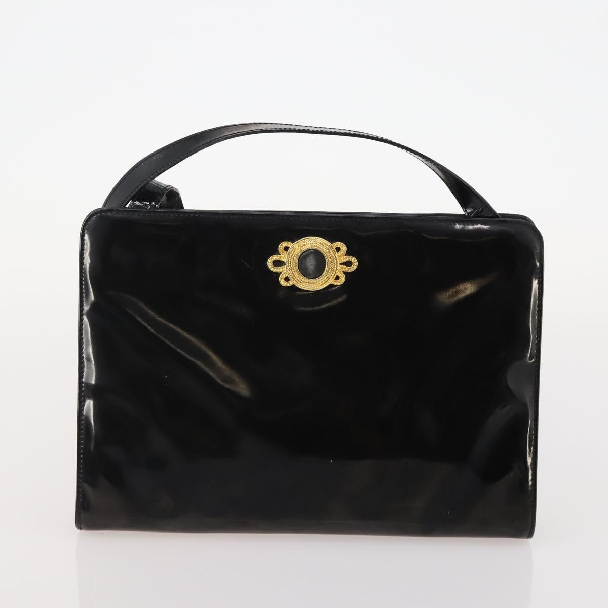 Salvatore Ferragamo Shoulder Bag Leather 2 Set Black Gray Auth bs34139