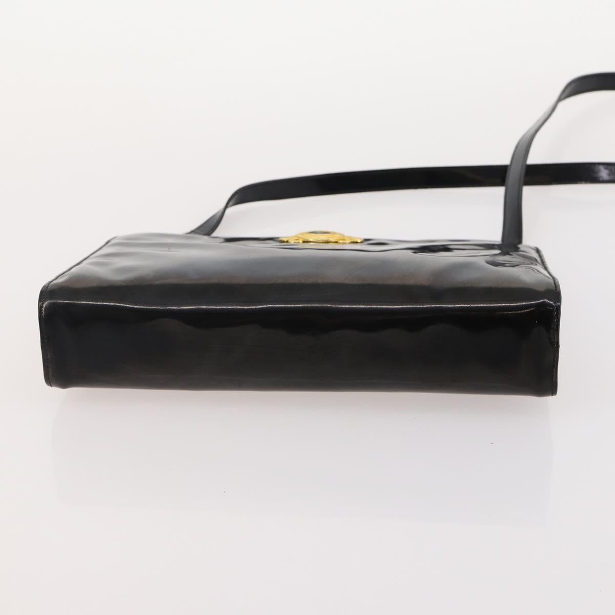 Salvatore Ferragamo Shoulder Bag Leather 2 Set Black Gray Auth bs34139