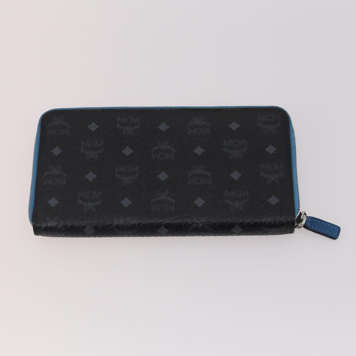 MCM Vicetos Logogram Shoulder Bag PVC Leather 2 Set Black Auth bs34160