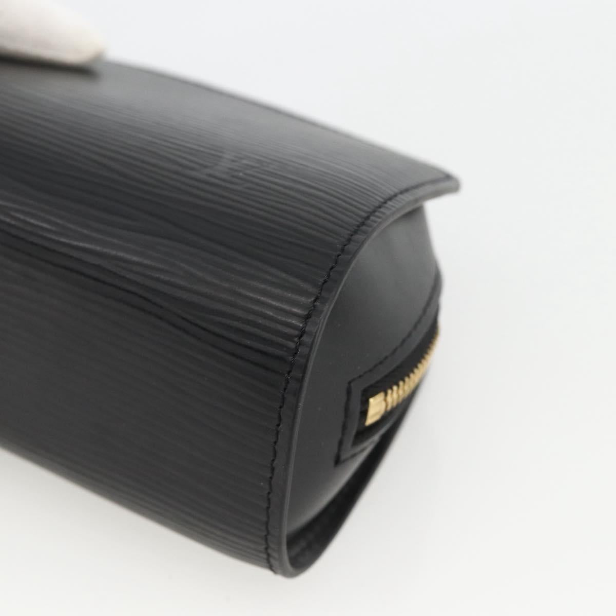 LOUIS VUITTON Epi Dauphine PM Pouch Black M48442 LV Auth bs34183