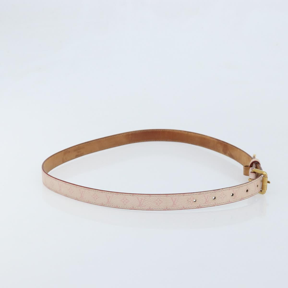 LOUIS VUITTON Monogram Cherry Blossom Ceinture Belt 40.2"" M9273Y Auth bs34187