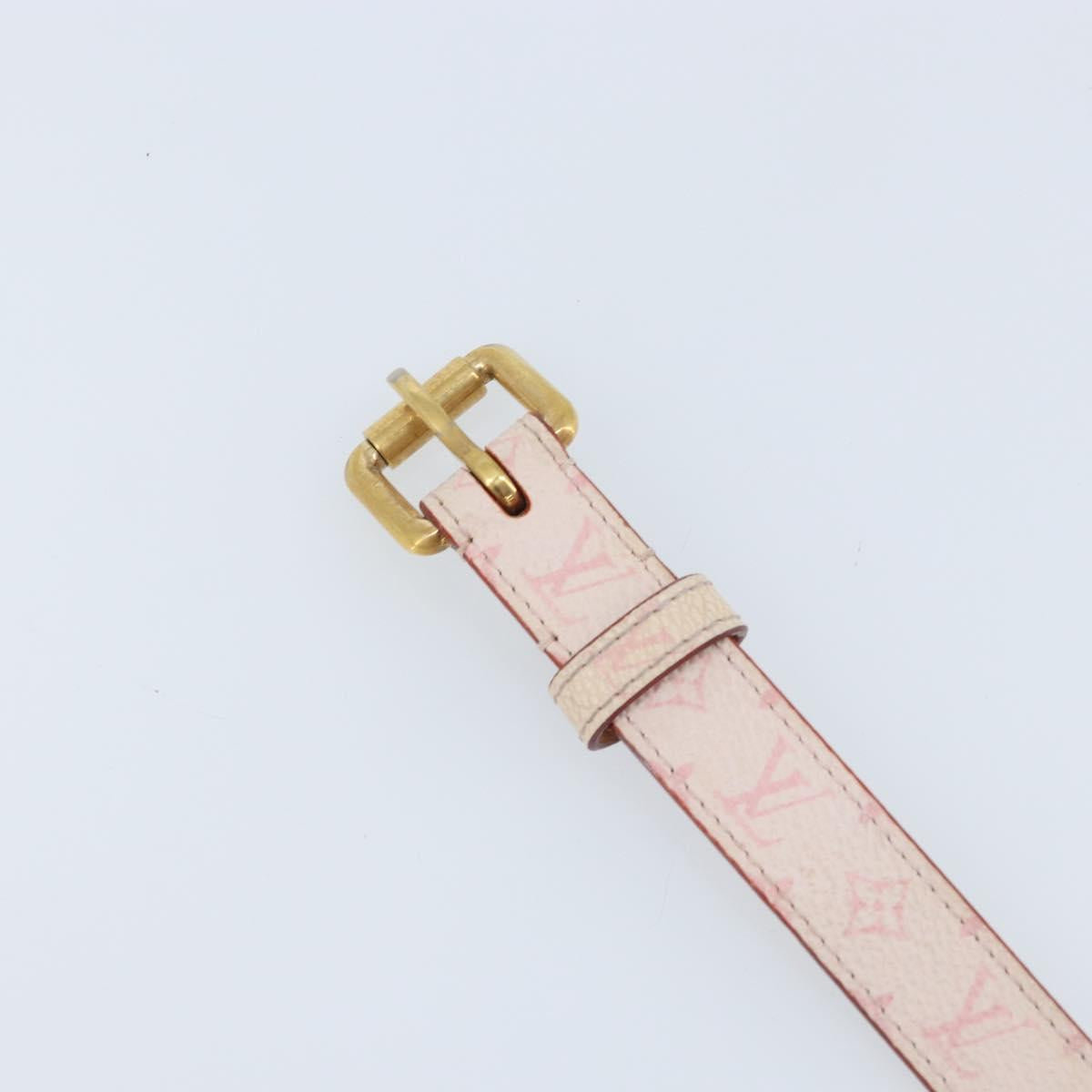 LOUIS VUITTON Monogram Cherry Blossom Ceinture Belt 40.2"" M9273Y Auth bs34187