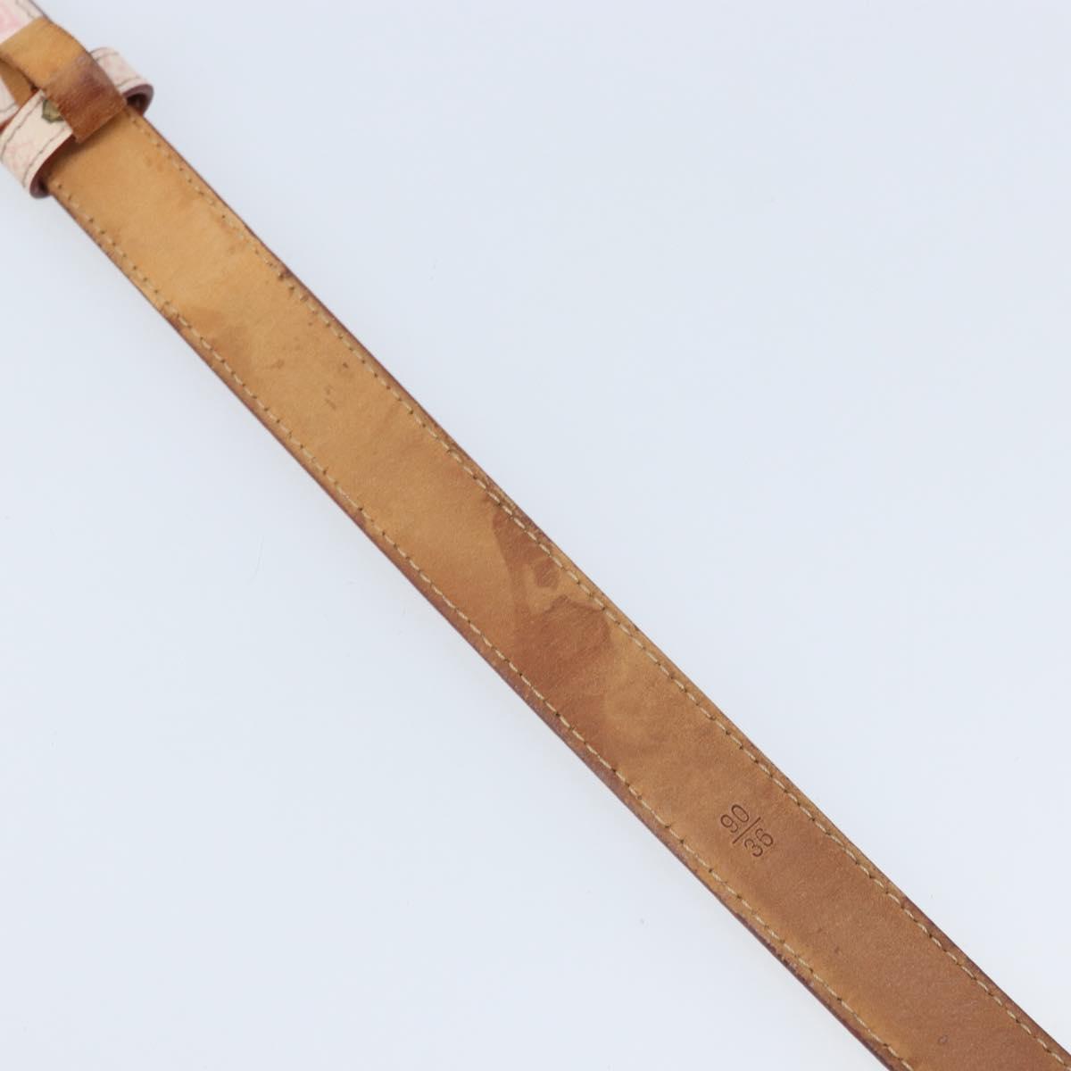 LOUIS VUITTON Monogram Cherry Blossom Ceinture Belt 40.2"" M9273Y Auth bs34187