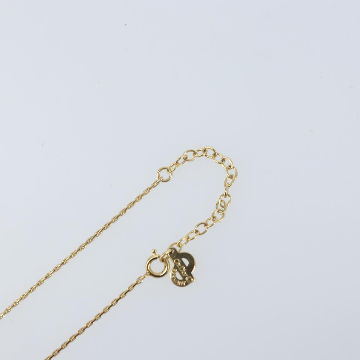 Christian Dior Necklace metal Gold Tone Auth bs34192