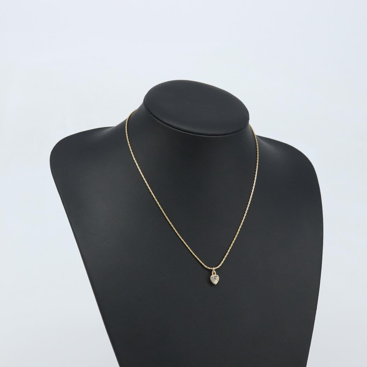 Christian Dior Necklace metal Gold Tone Auth bs34192