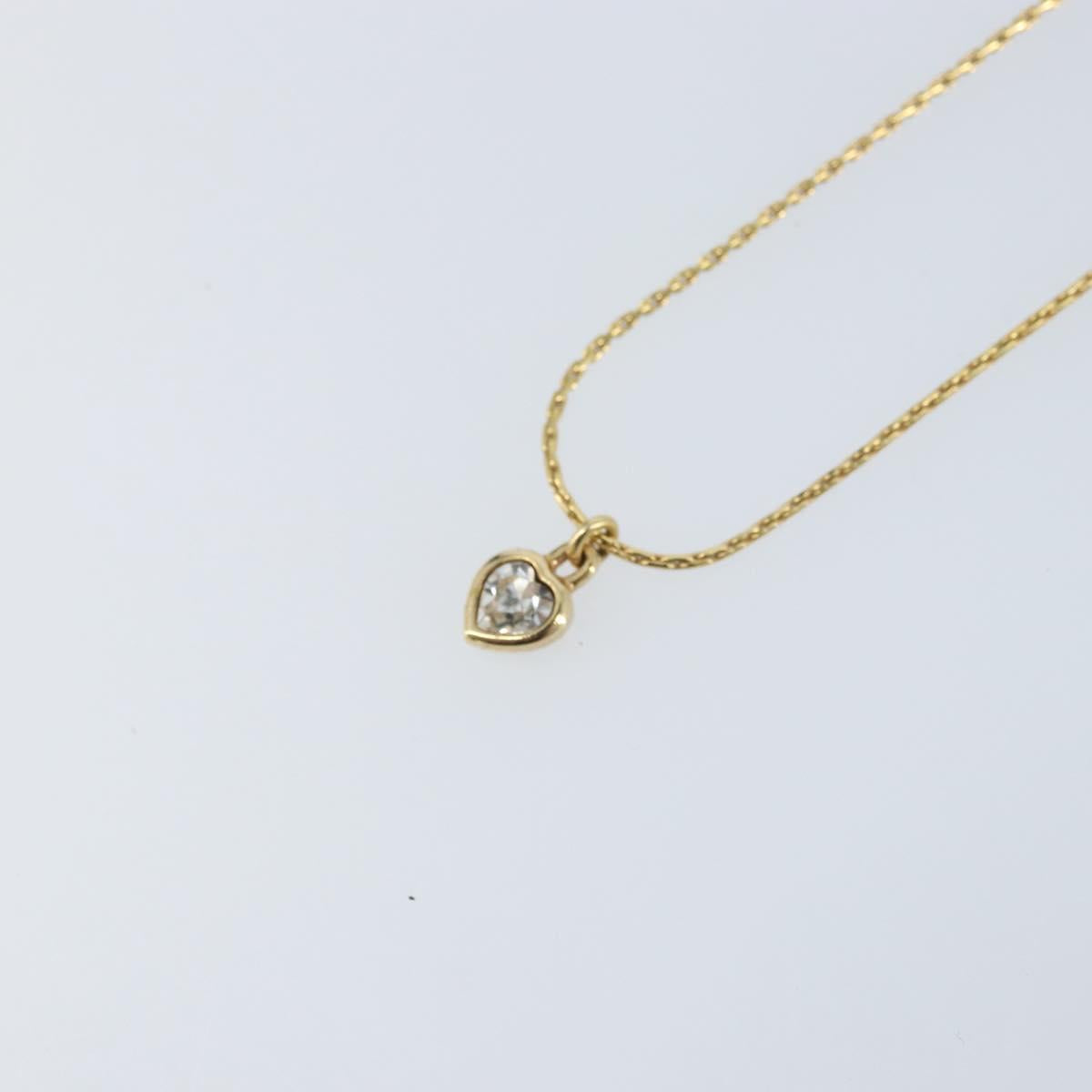 Christian Dior Necklace metal Gold Tone Auth bs34192