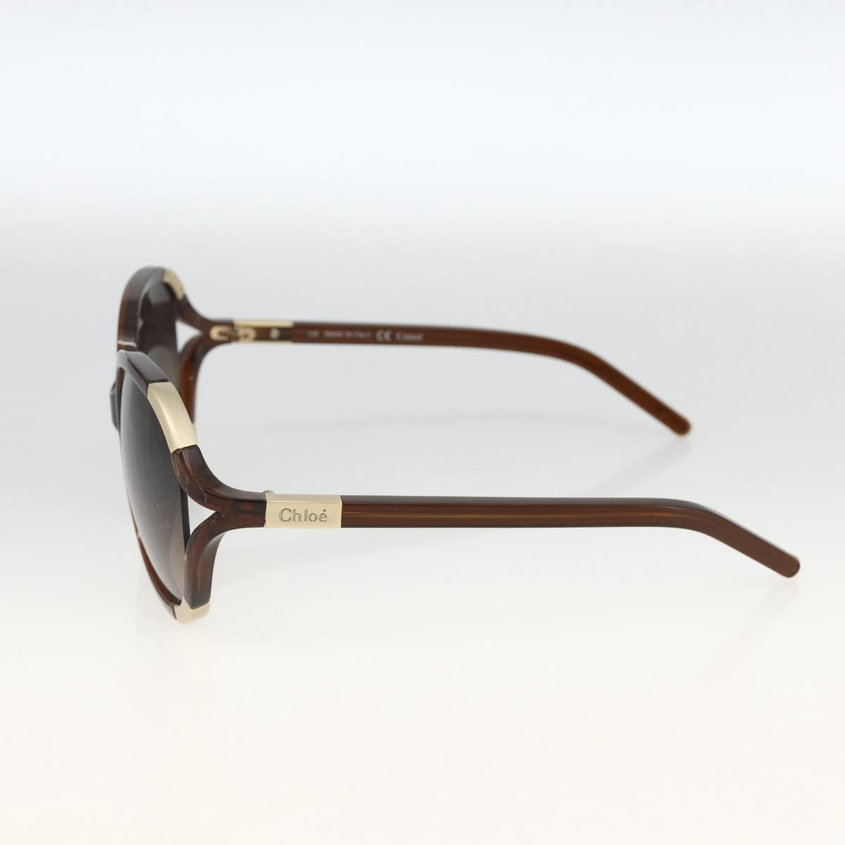 Chloe Sunglasses plastic Brown Auth bs34194