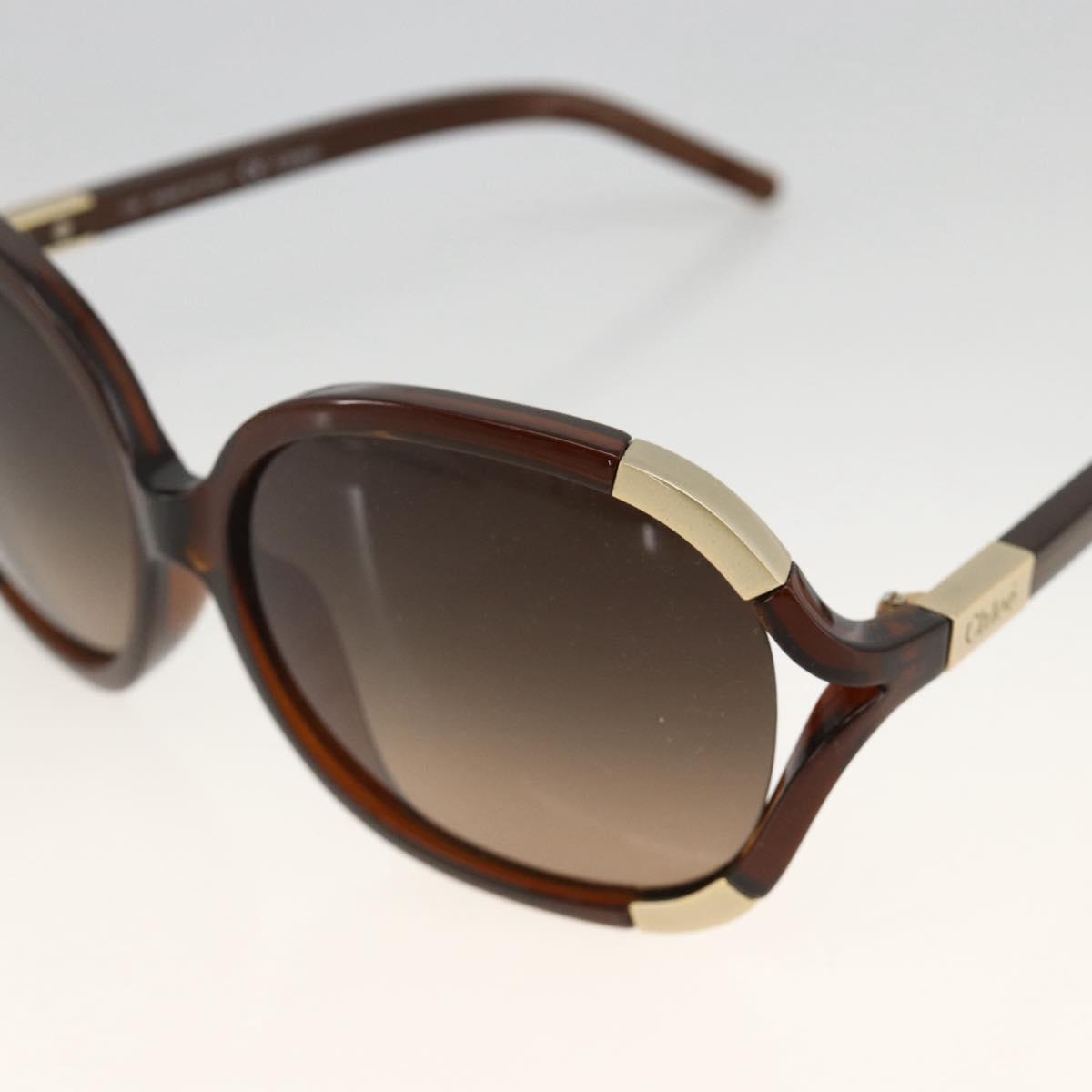 Chloe Sunglasses plastic Brown Auth bs34194