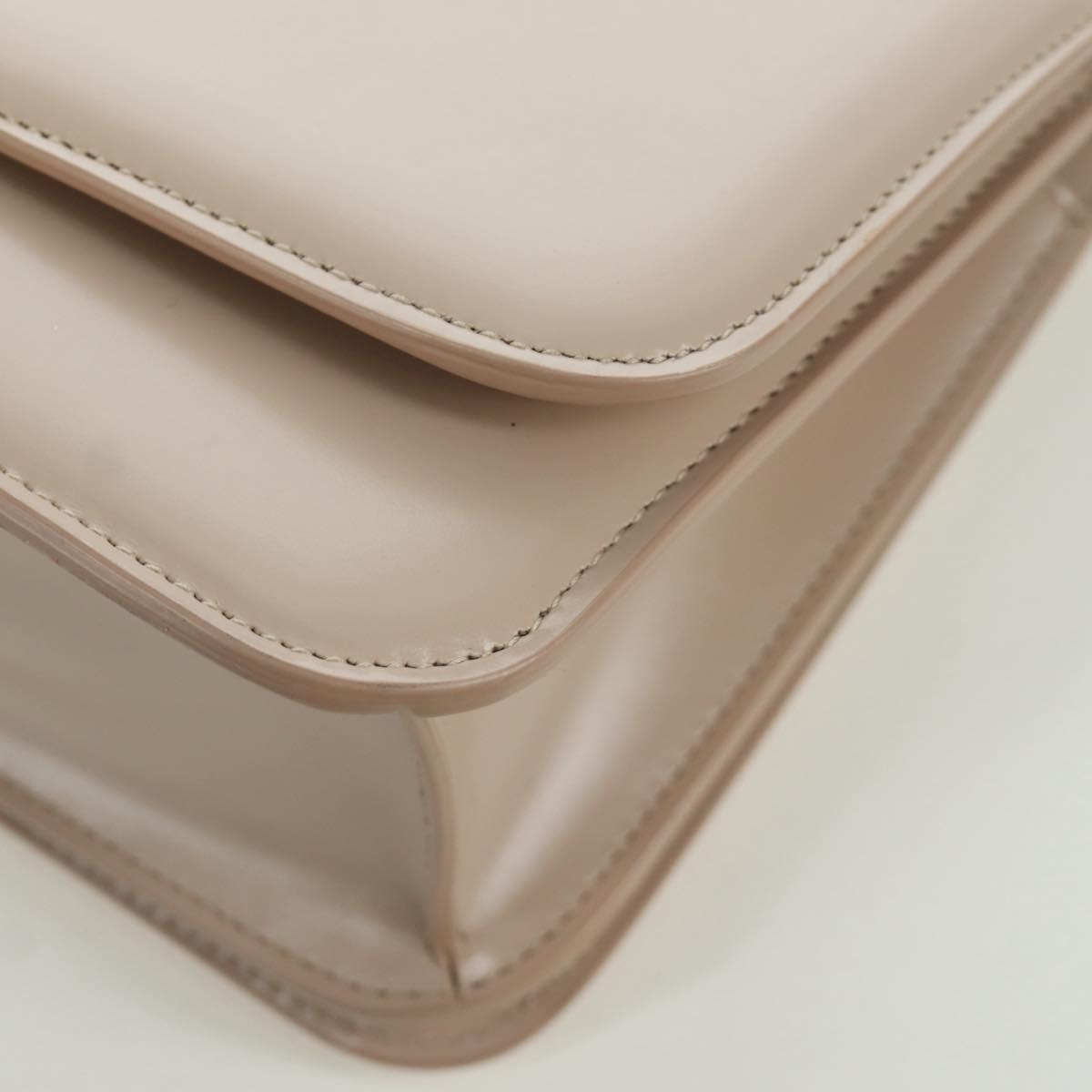 BOTTEGA VENETA Shoulder Bag Leather Pink Gold Auth bs34206A